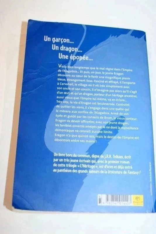 Boek ERAGON Het Erfenis Deel 1 Christopher Paolini – photo 2